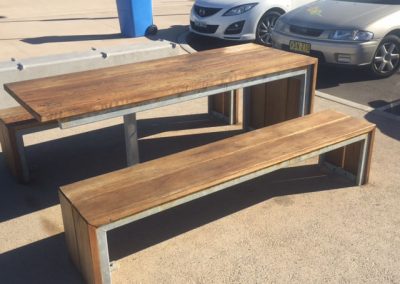 Timber Table Top & Seating